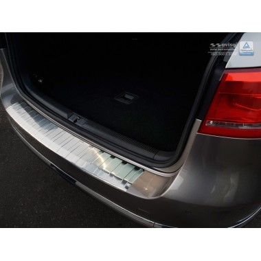 Накладка на задний бампер (Avisa, 2/35686) Volkswagen Passat B7 Variant (2011-2014) бренд – Avisa главное фото